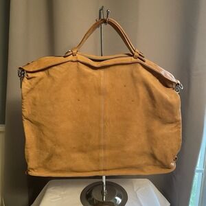 BOYY Brown Camel Tan Top Handle Soft Leather Large Tote Bag Purse Handbag